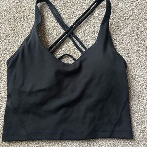 Gilly Hicks Black Cross-Back Sports Bra